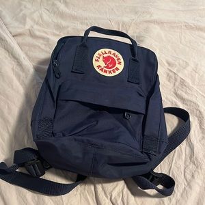 fjallraven kanken bag small navy good condition